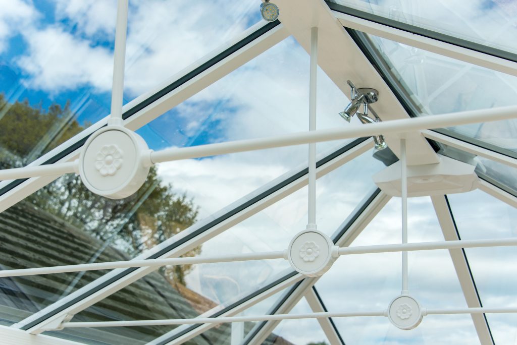 pitched glass conservatory roof