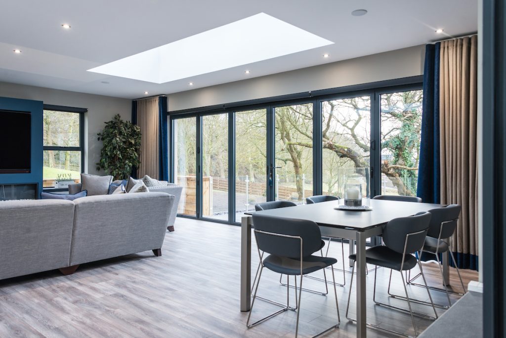 tailored open plan sunroom